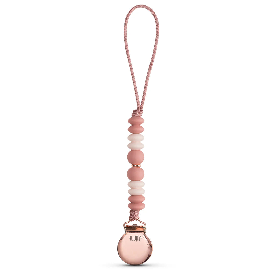 Adora Rosewood Ombre Pacifier Clip