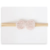 Adora Baby Headband - Petite Crochet Pale Blush Bow