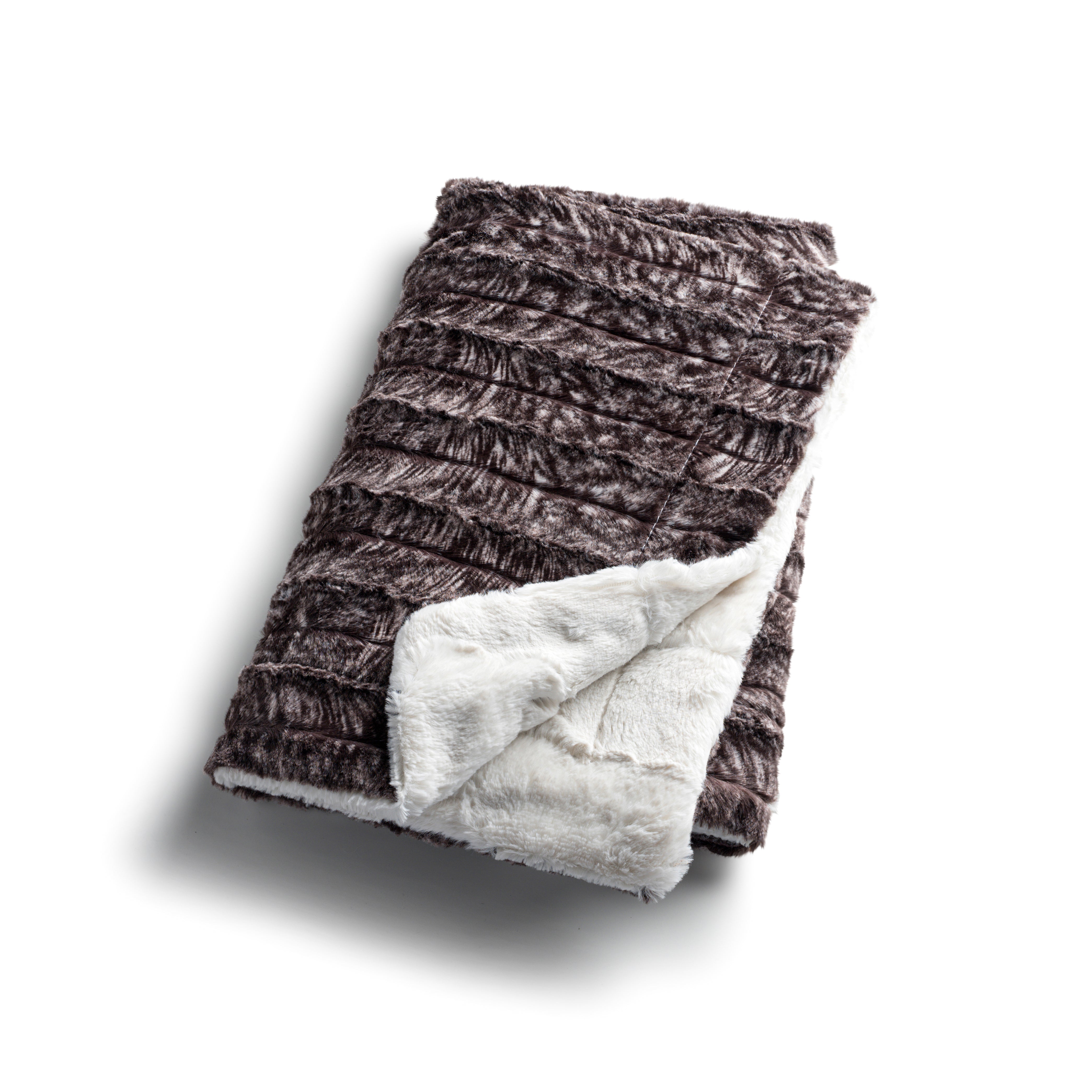 Zandino Wyatt Chocolate Furry Blanket Infantinibaby