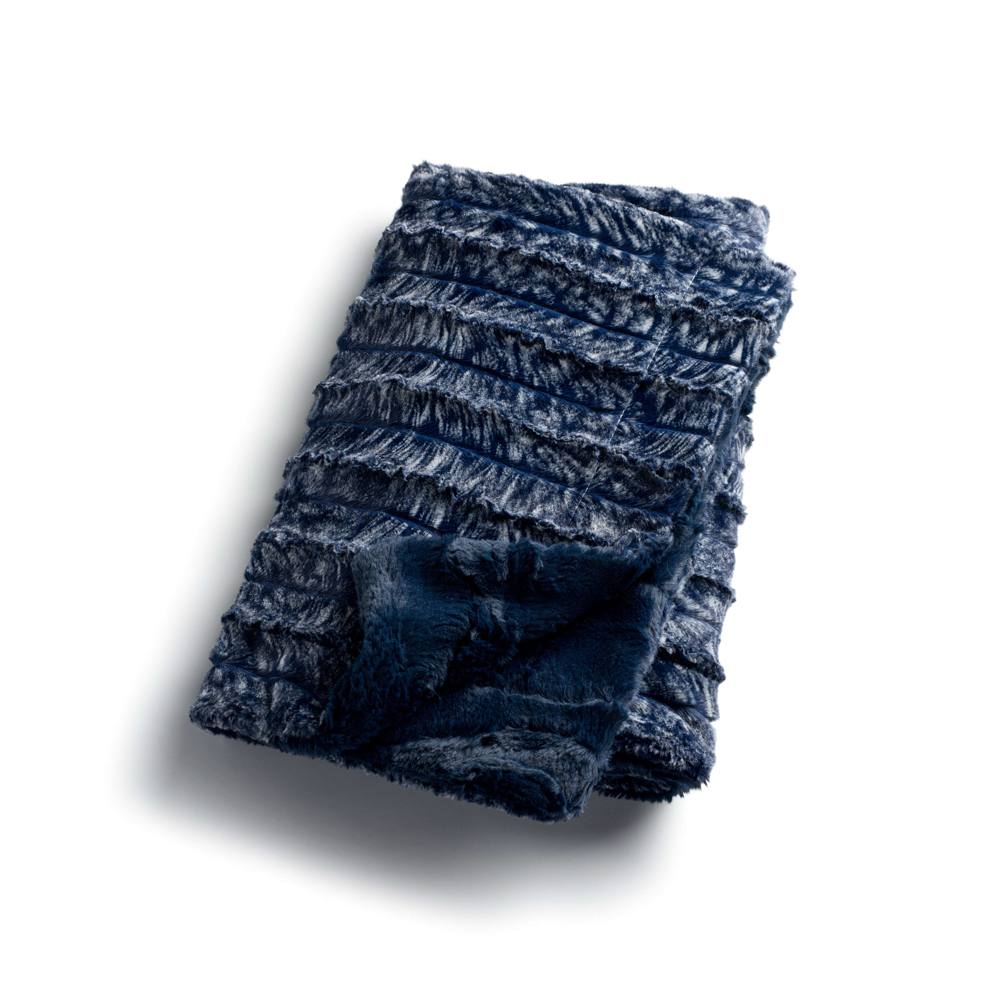 Zandino Wyatt Navy Furry Blanket Infantinibaby