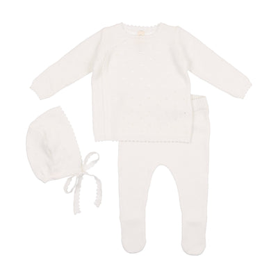 Lilette Pointelle Three Piece Bris Outfit