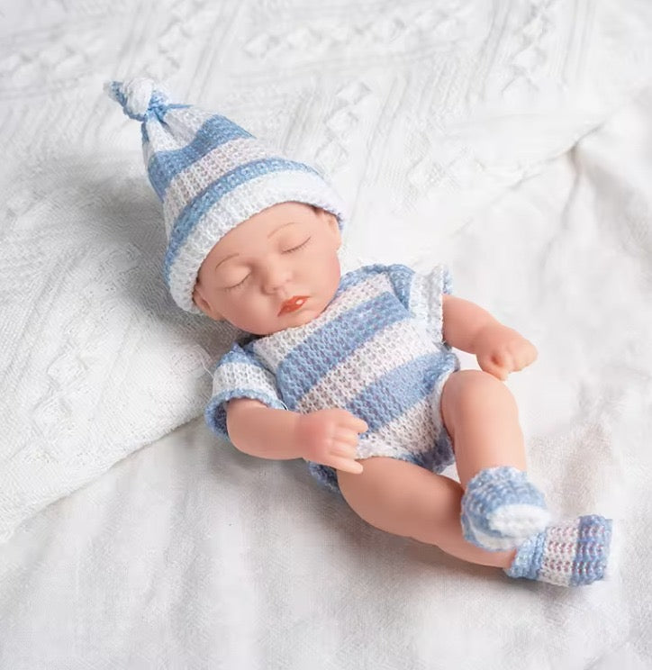 Mon Petit Bebe Doll - Blue Stripe