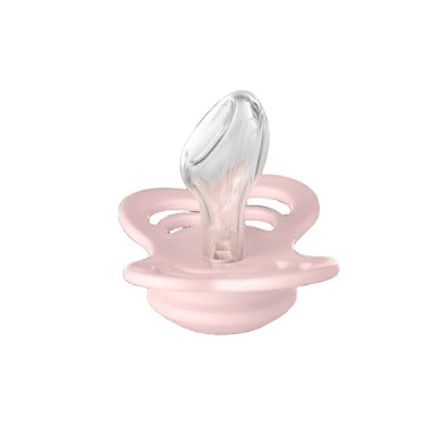 Bibs Two Pack Anatomical Silicone Haze/Blossom Couture Pacifiers