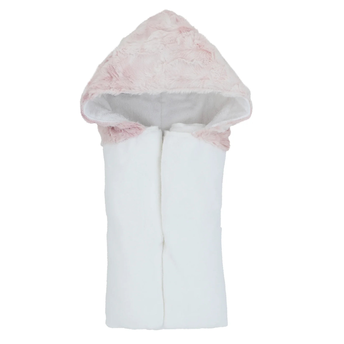 Bondoux Bebe Pink Tie Dye Hooded White Bath Towel