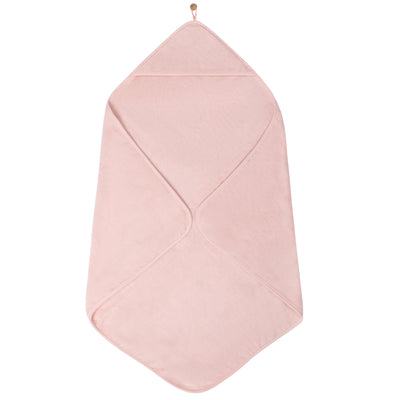 Ely's & Co. Solid Scalloped Hooded Bath Towel and Washcloth Set - Pink Collection