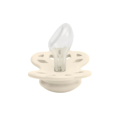 Bibs Two Pack Anatomical Silicone Ivory/Blossom Pacifiers