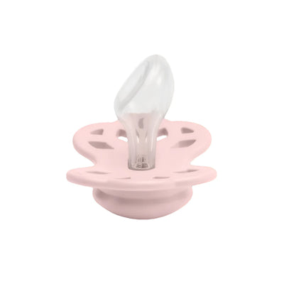Bibs Two Pack Anatomical Silicone Ivory/Blossom Pacifiers