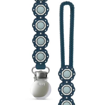 Adora Poppy Denim Pacifier Clip