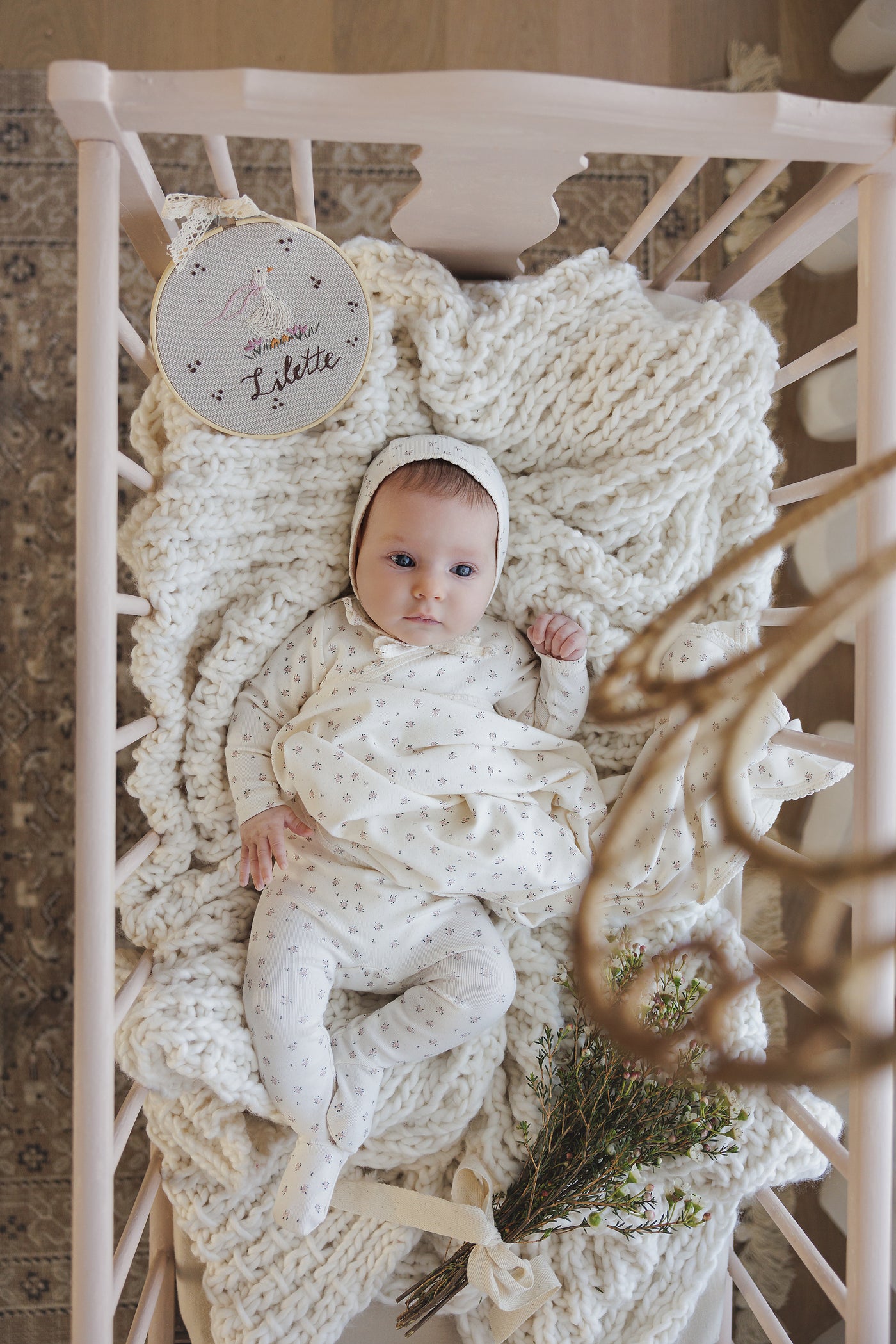 Lilette Bud Soft Pink Cotton Three Piece Set