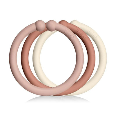Bibs Loops 12 Pack Blush/Woodchuck/Ivory Teether Toy