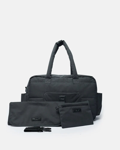 7AM Enfante Soho Carryall Benji Diaper Bag - Smokey