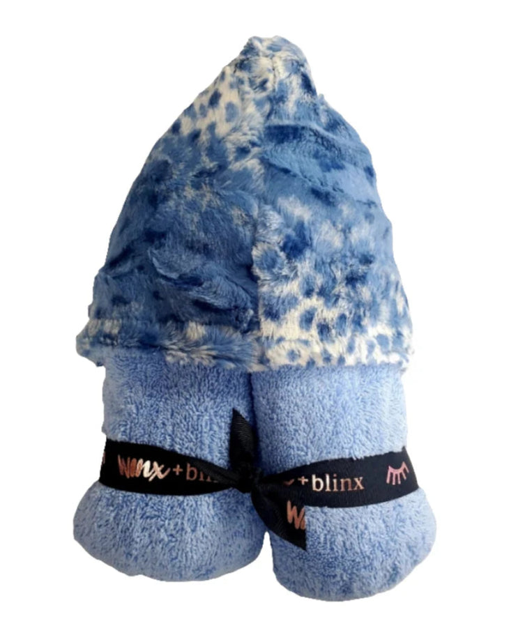 Winx + Blinx Cibirian Sky Blue Hooded Blue Bath Towel