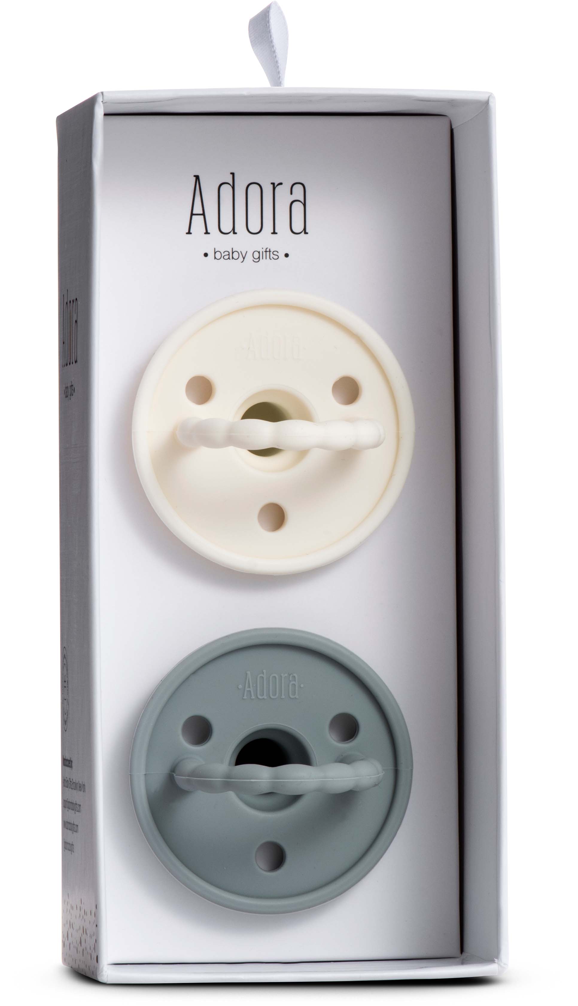Adora Two Pack Pacifiers - Vanilla/Graphite – Infantinibaby