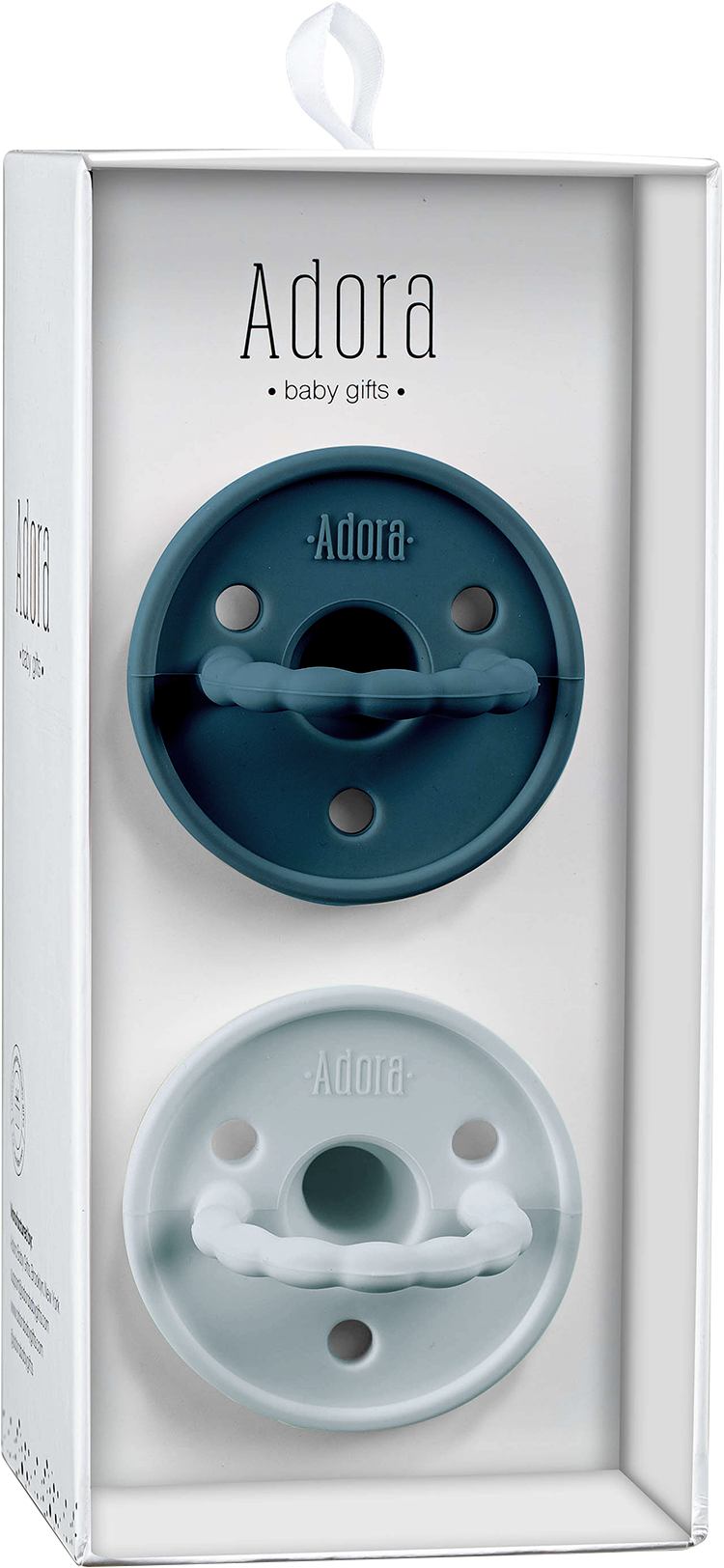 Adora Two Pack Pacifiers - Denim/Sky – Infantinibaby