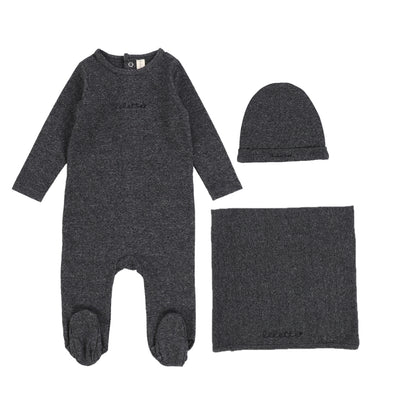 Lilette Logo Charcoal Heather Three Piece Set