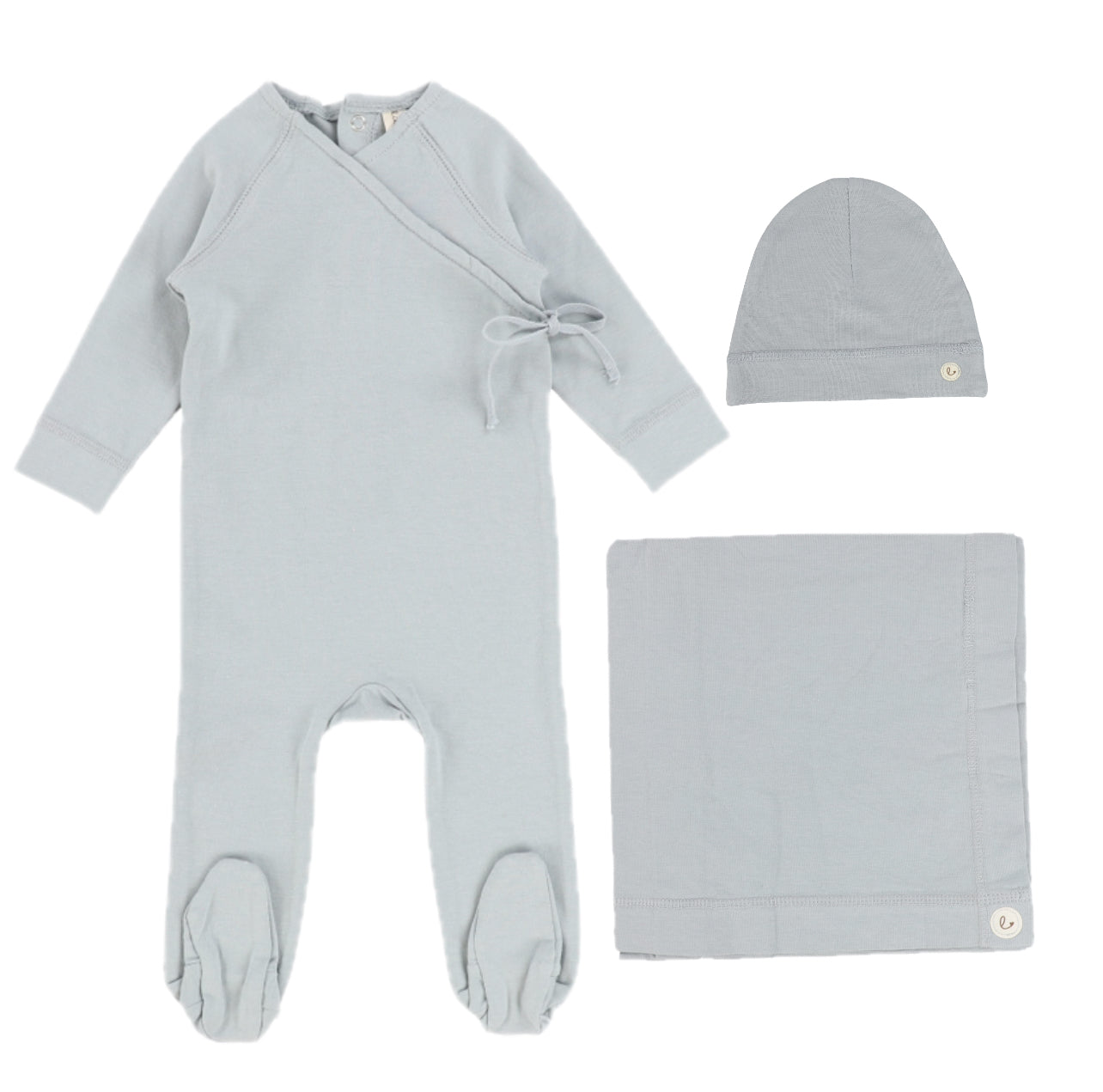 Lilette Wrapover Dusty Blue Three Piece Set