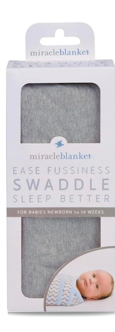 Miracle Blanket Heather Gray Cotton Nighttime Swaddle