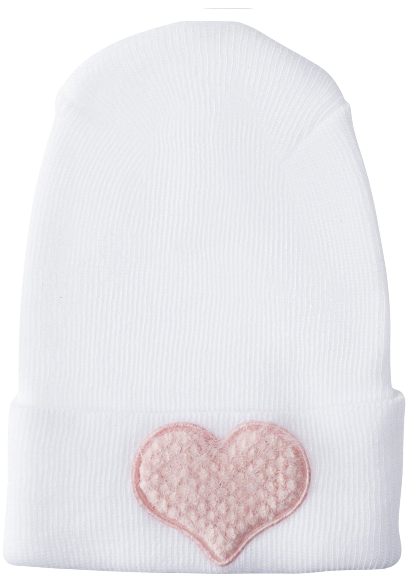 Adora Hospital Hat - Fuzzy Blush Heart