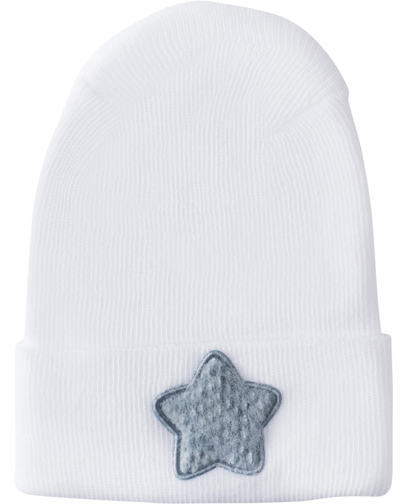 Adora Hospital Hat - Fuzzy Ice Blue Star