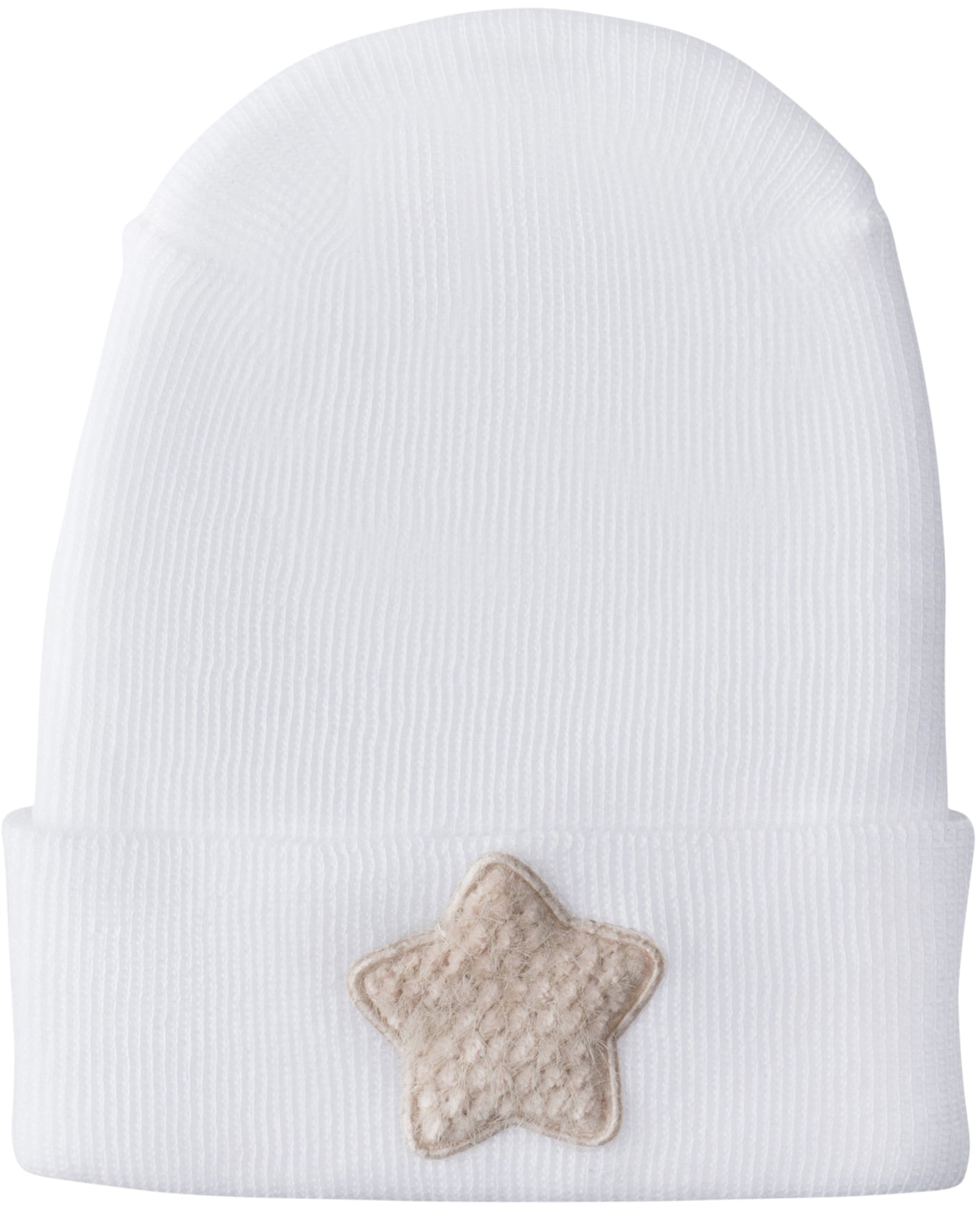 Adora Hospital Hat - Fuzzy Tan Star