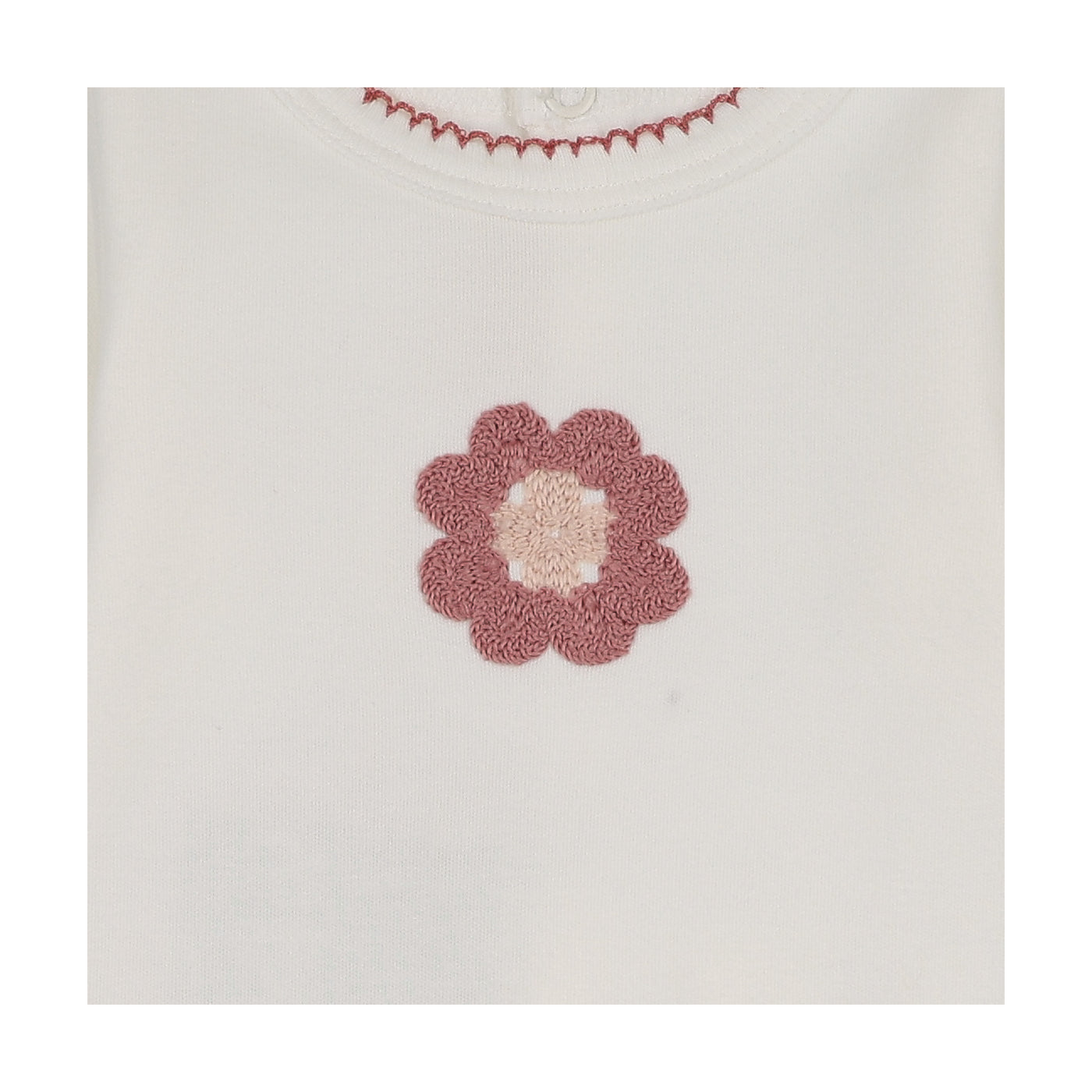 Mon Tresor Geo-Floral Ivory/Rose Cotton Three Piece Set