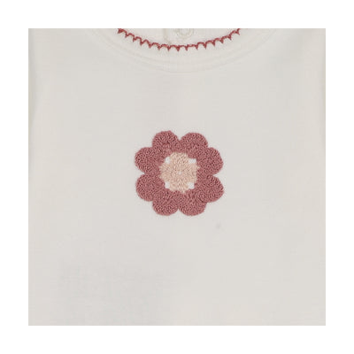 Mon Tresor Geo-Floral Ivory/Rose Cotton Three Piece Set