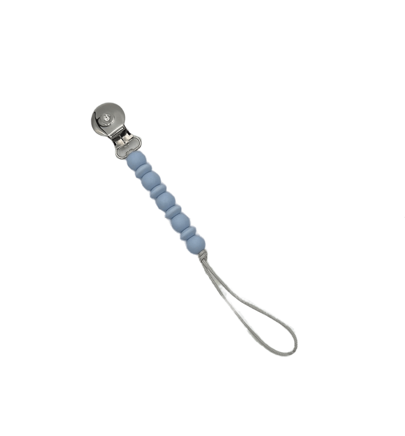 Crystal Dreams Basic Silicone Pacifier Clip - Light Blue