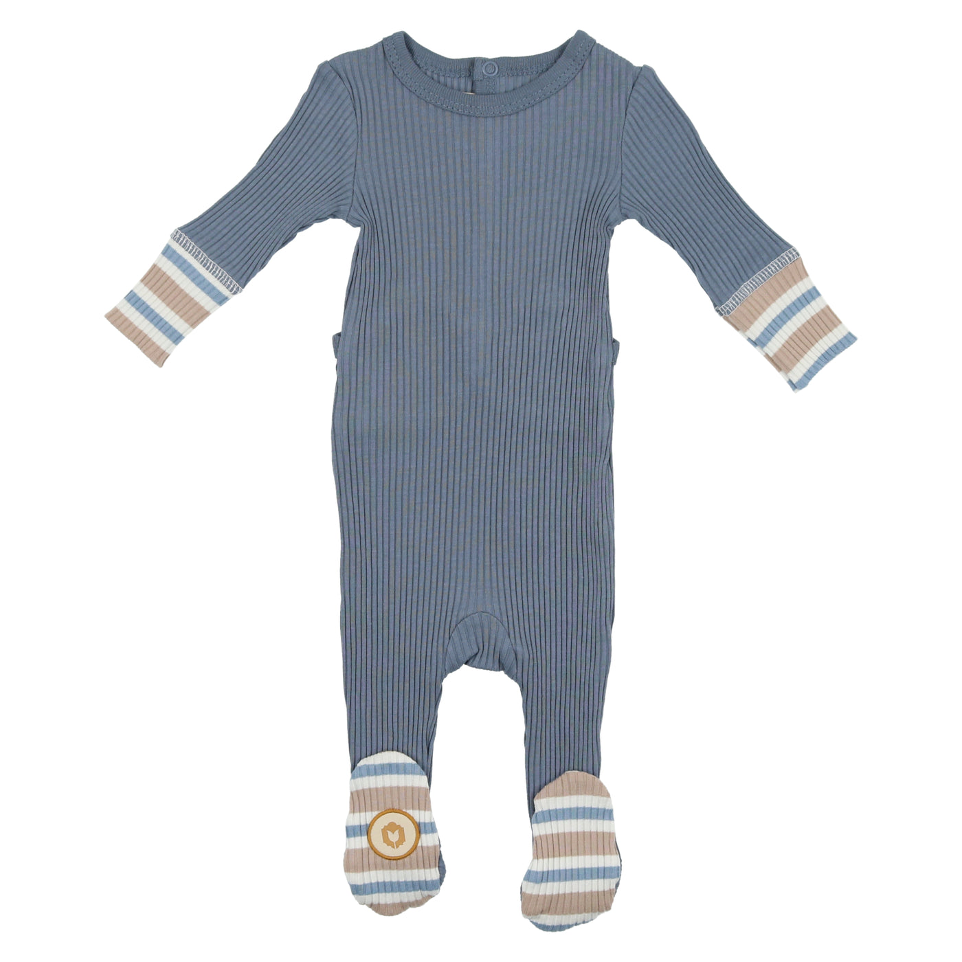 Mon Tresor Savvy Stripes Flintstone Footie