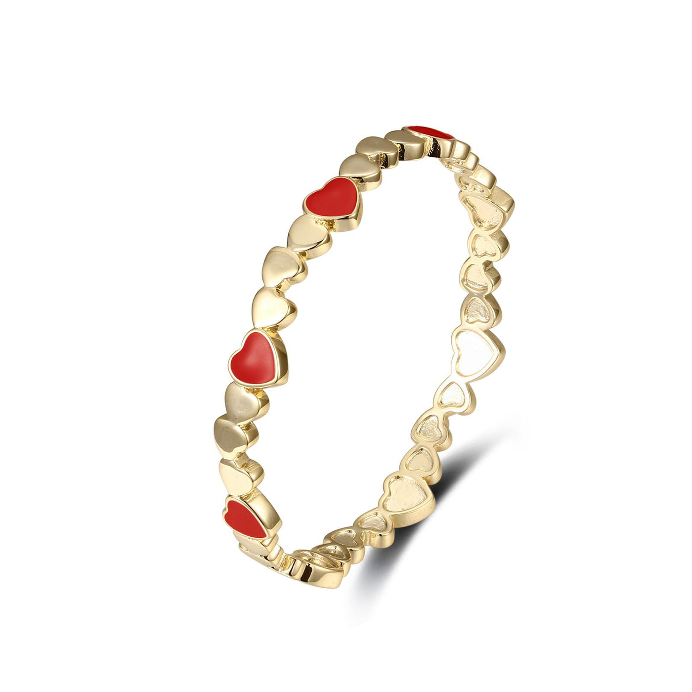 My Little Jewel Gold/Red Bangle Heart Collection