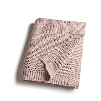 Zandino Ines Mauve Knit Blanket