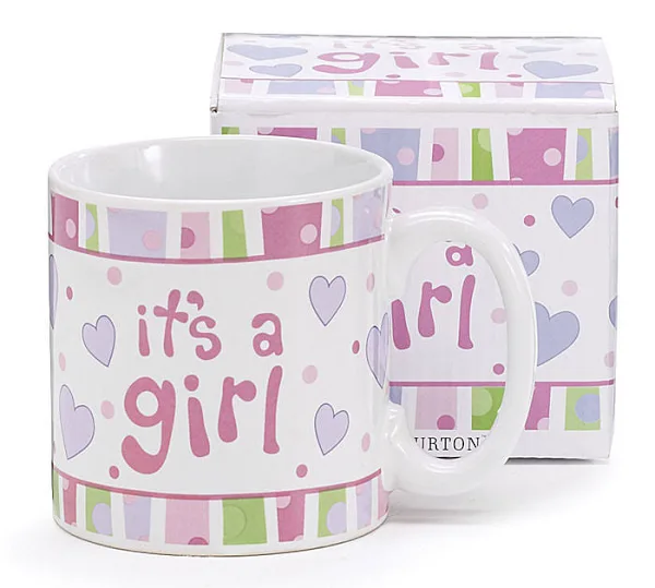 Burton & Burton “It’s a Girl” Keepsake 13 oz. Mug