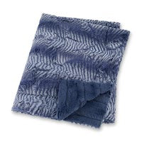 Zandino Charlotte Denim Furry Blanket