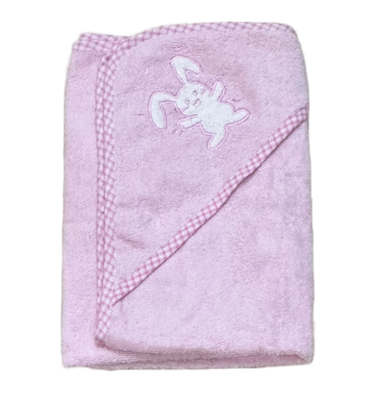 Abstract Pink Hooded Bath Towel - Bunny Collection