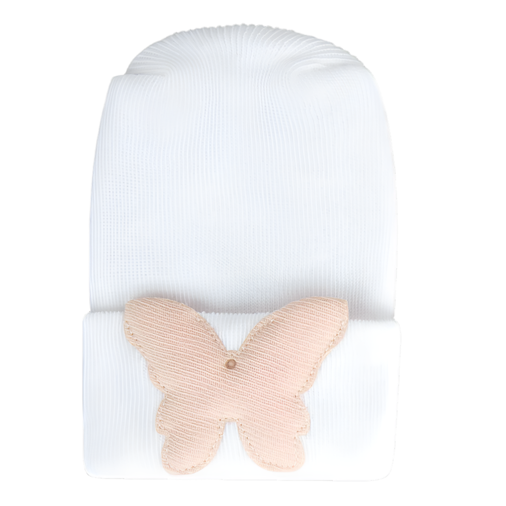 Adora Hospital Hat - Linen Petal Butterfly