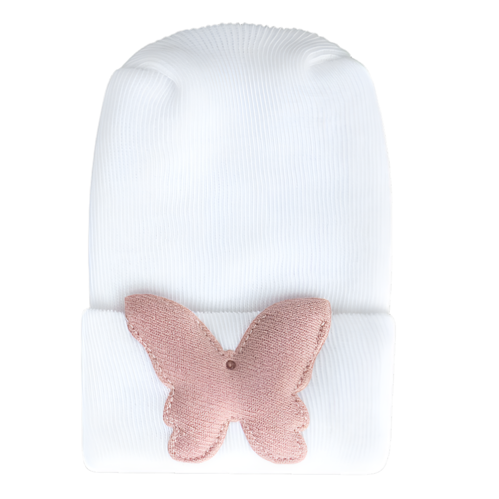 Adora Hospital Hat - Linen Rose Butterfly