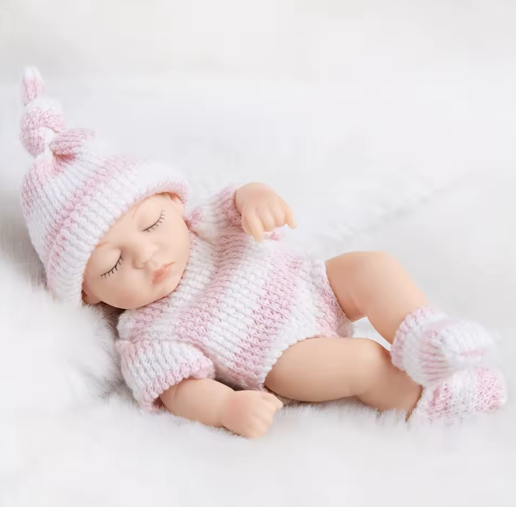 Mon Petit Bebe Doll - Pink Stripe