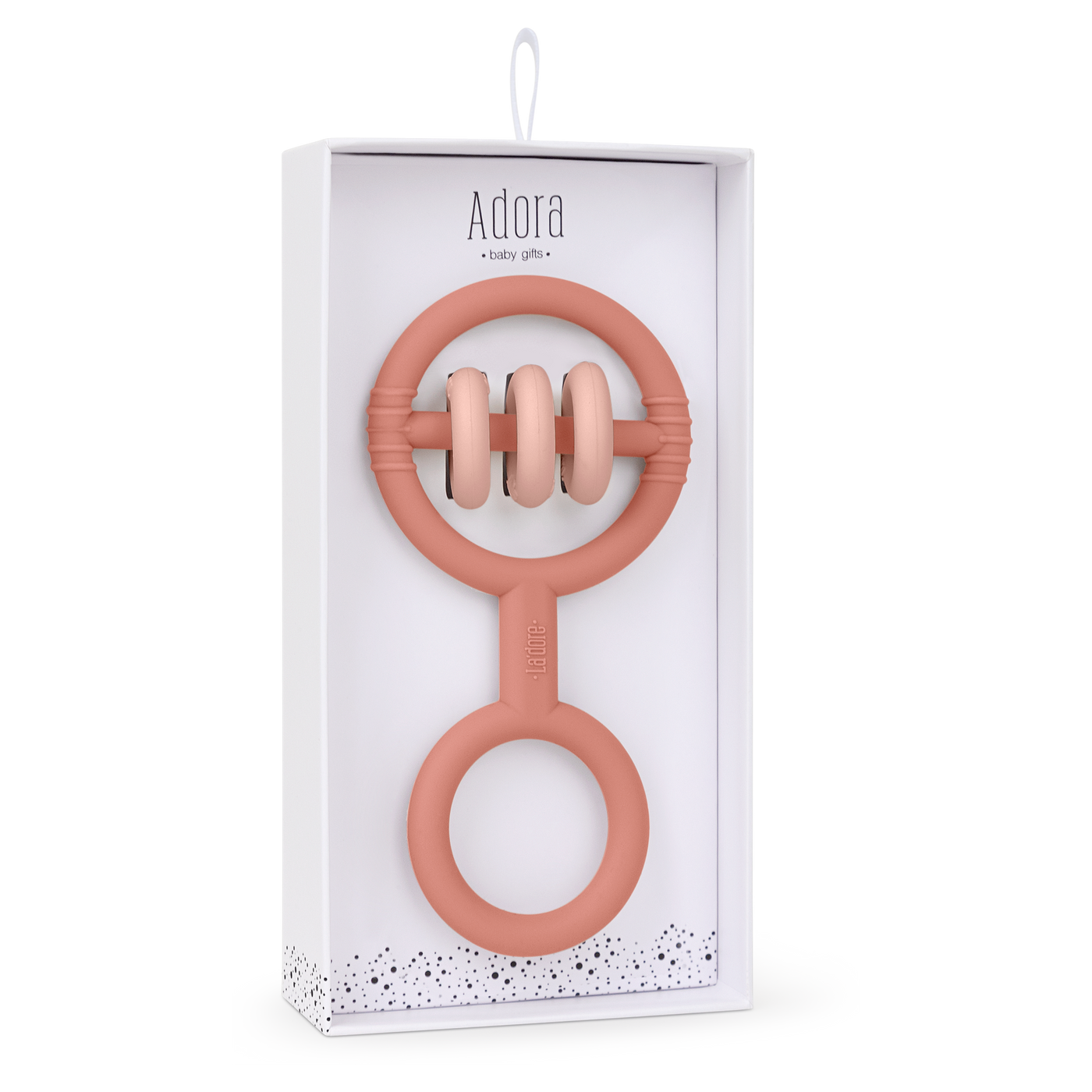 Teether Rattle Packaging Adora Rattle/Teether - Rosewood – Infantinibaby