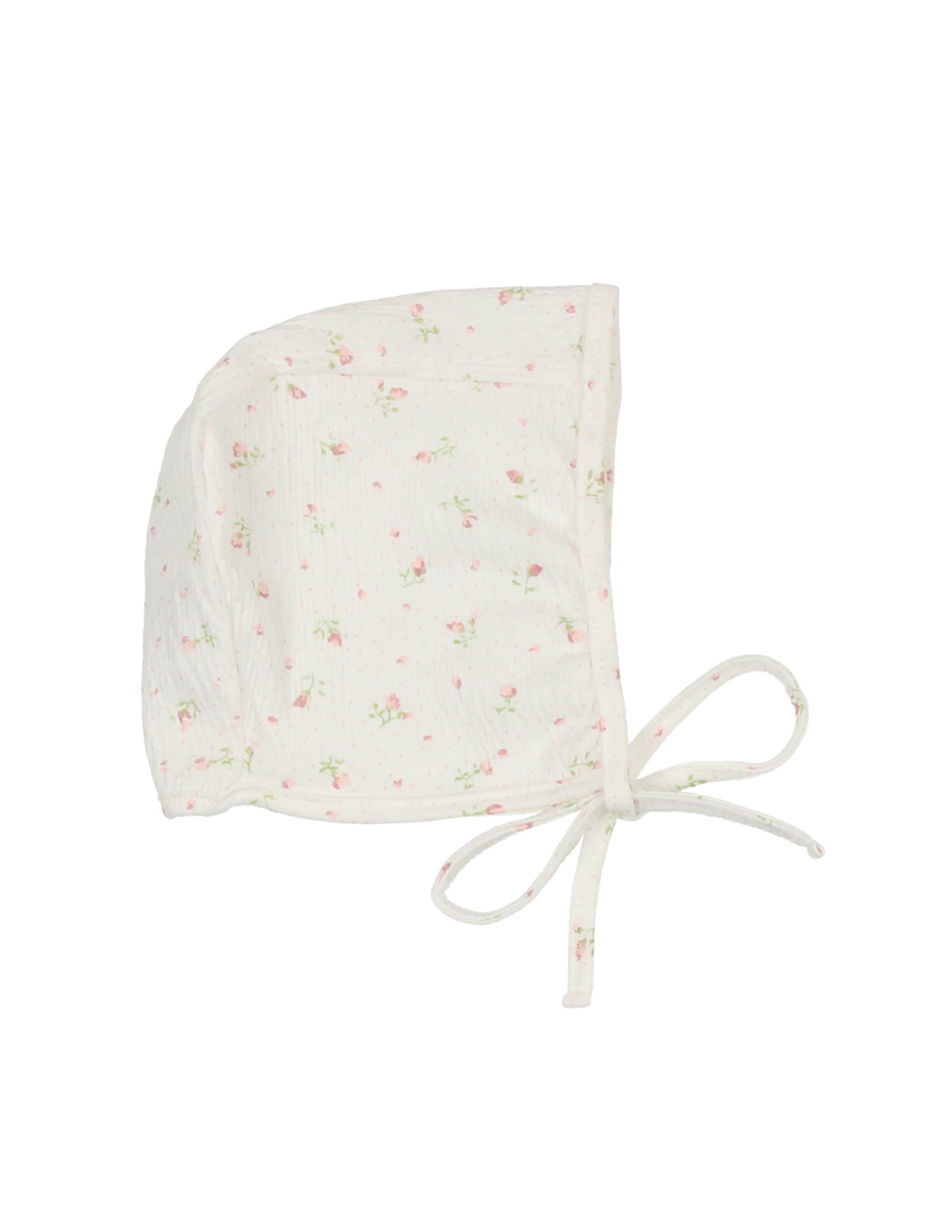 Maniere Sweet Rose White Footie & Bonnet