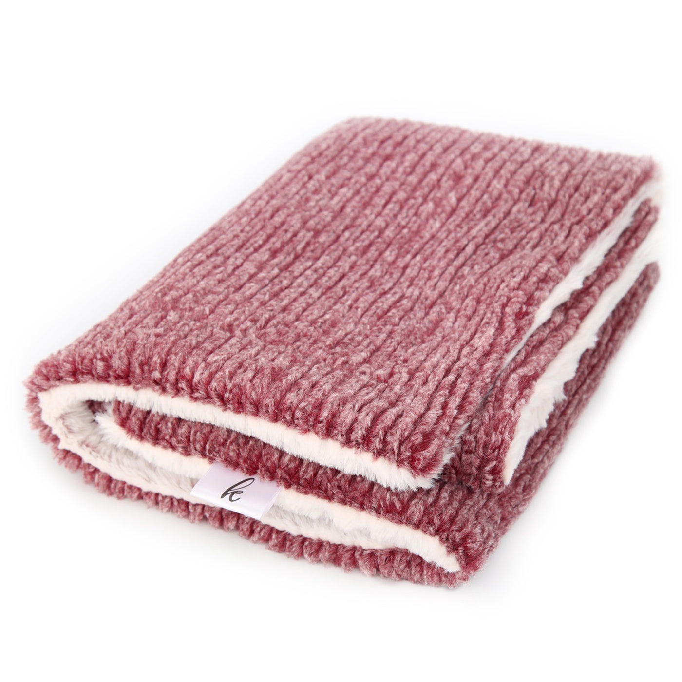 Kidu Weave Merlot Furry Blanket