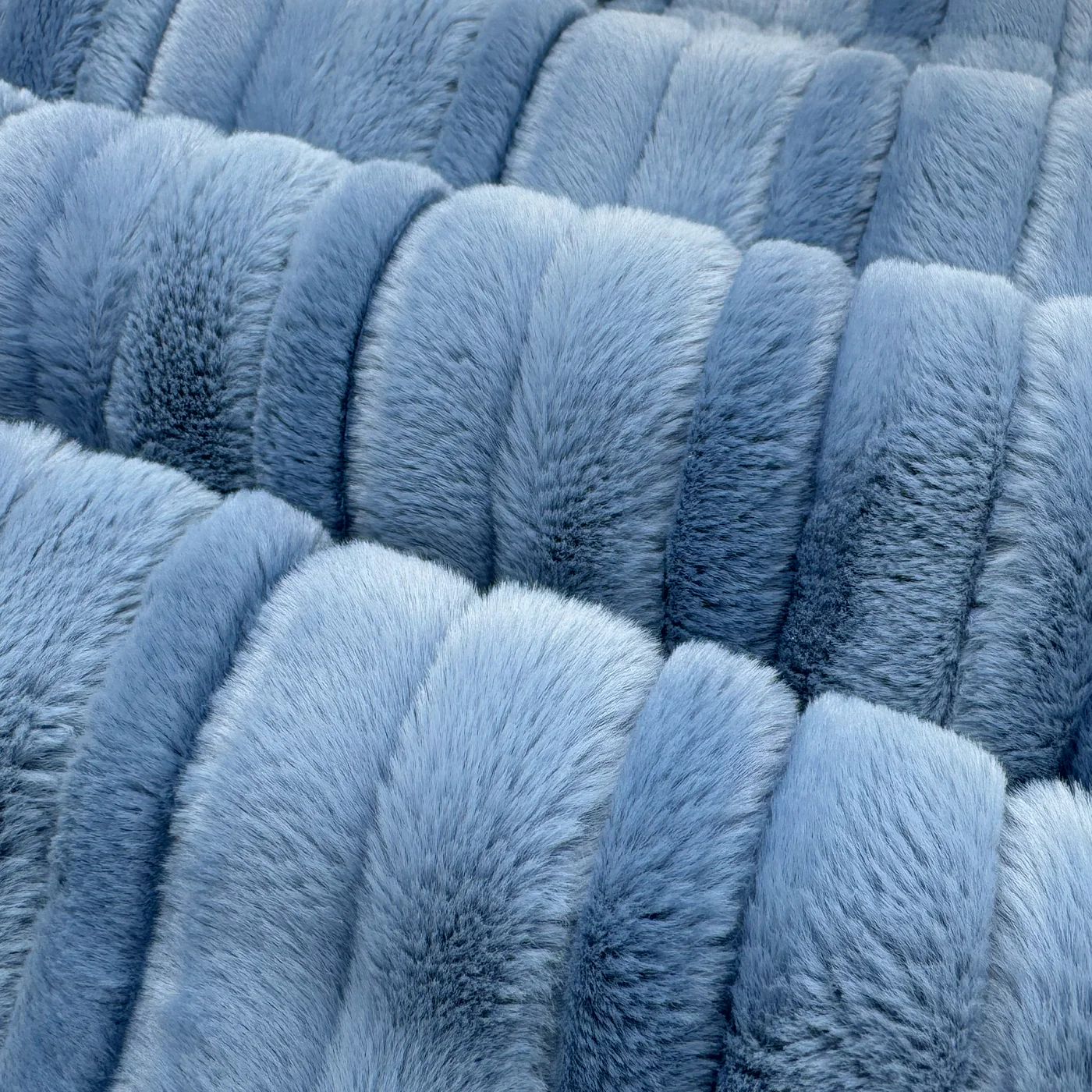 Kidu Wave Denim Furry Blanke