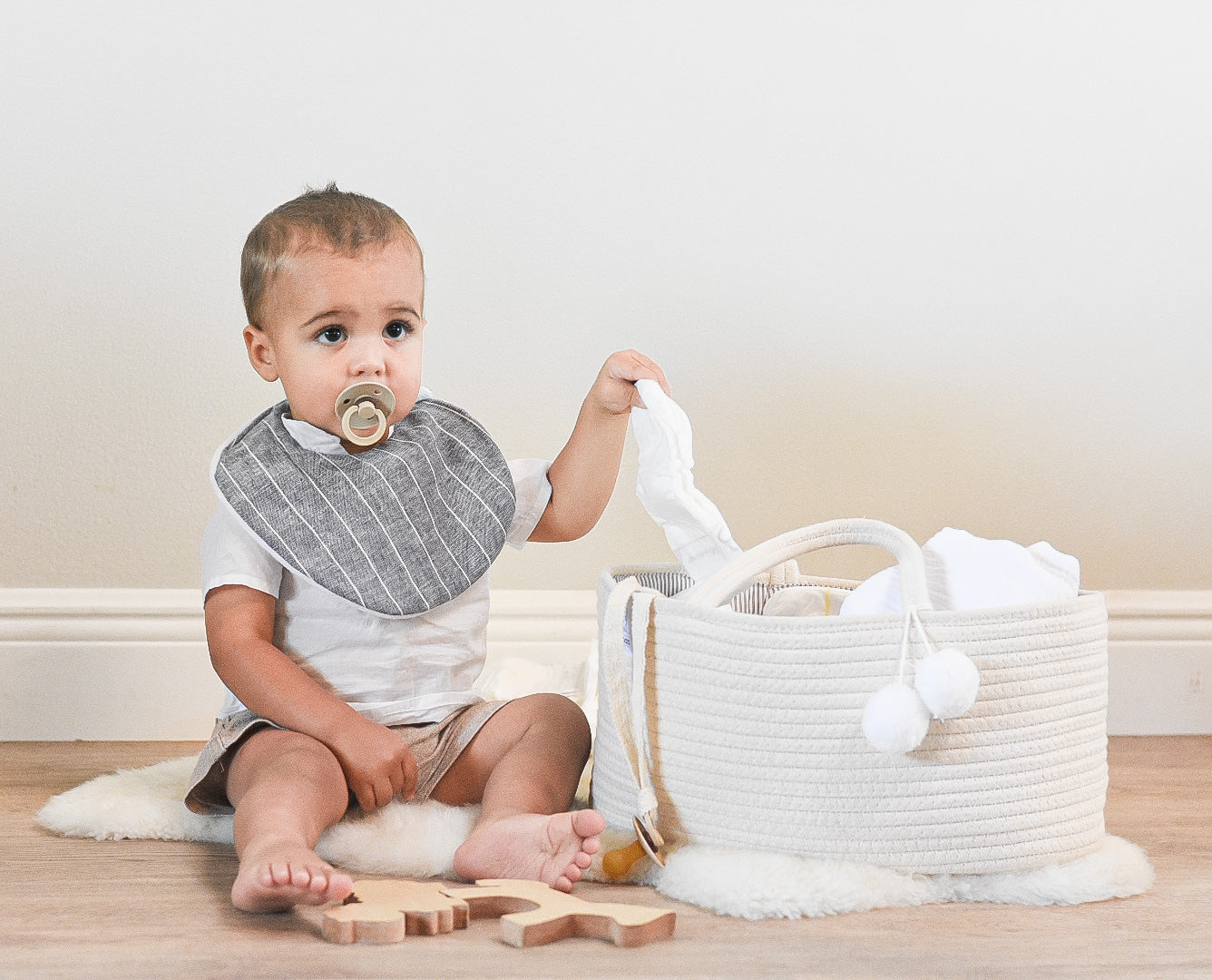 Fephas Cream Diaper Caddy