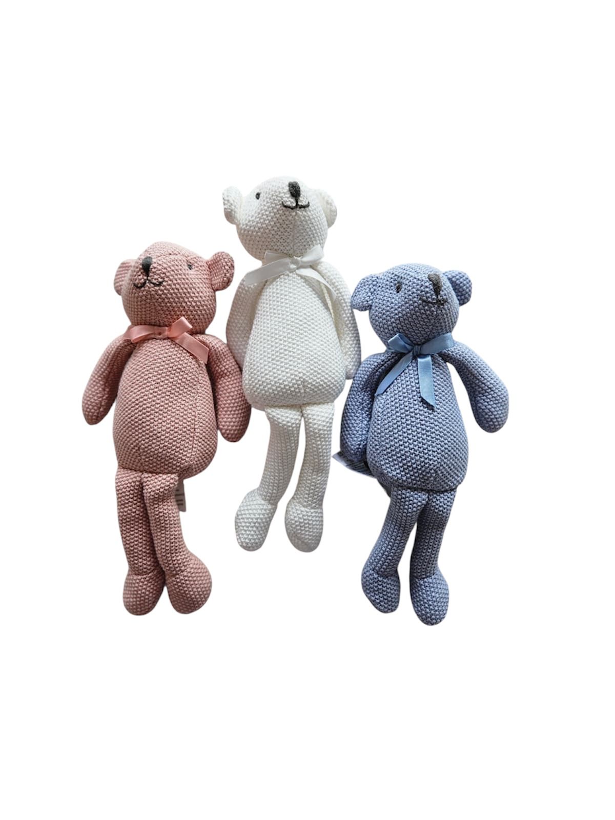 My Little Lux Pearl Knit 11 Inch Bear