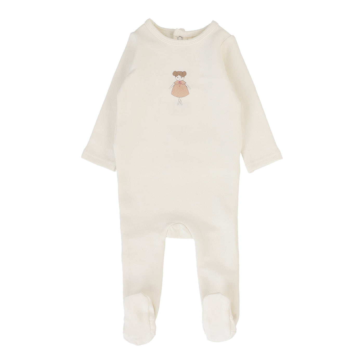 Lilette Graphic Doll Cream/Pink Cotton Footie