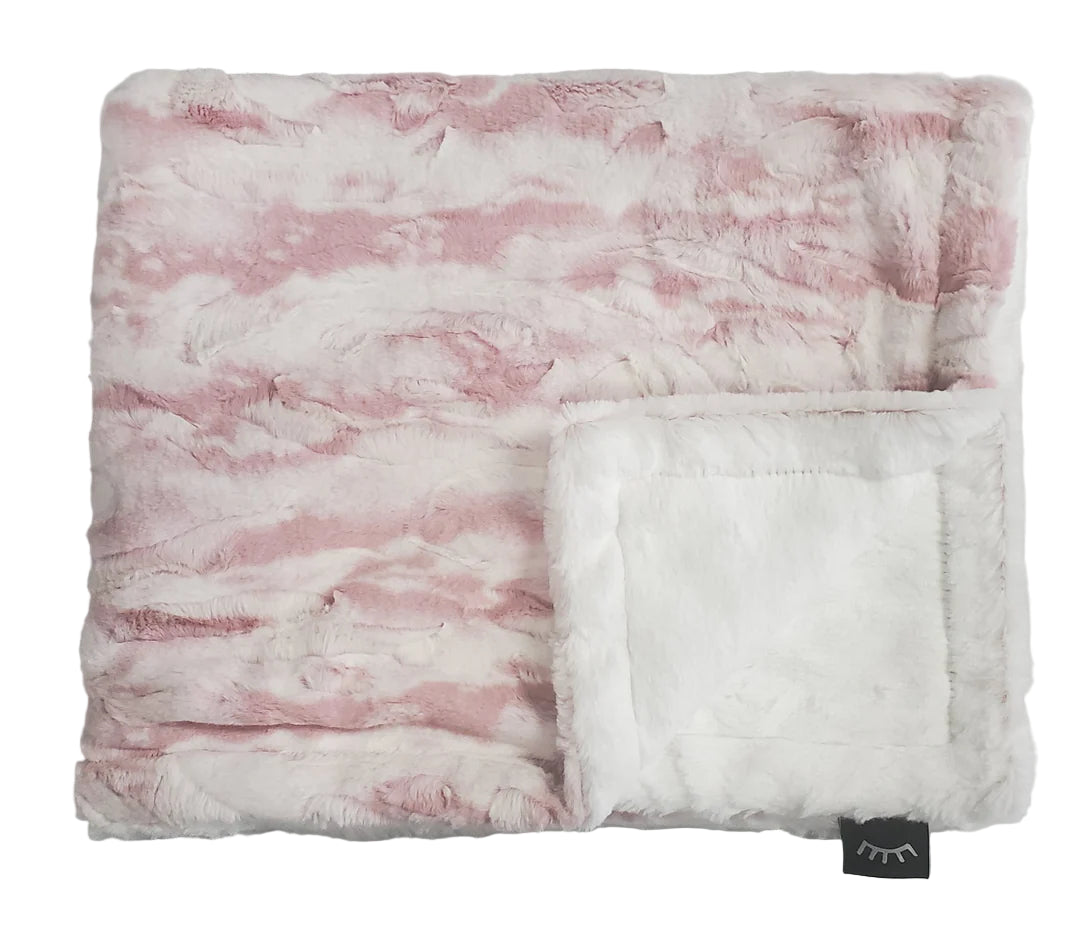 Winx + Blinx Marble Blush Frost Furry Blanket
