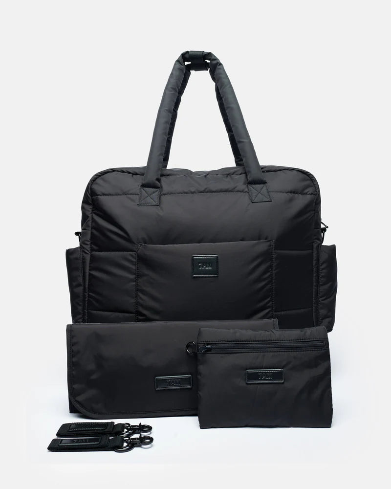 7AM Enfante Plaza Weekend Diaper Bag - Black