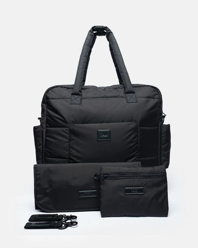 7AM Enfante Plaza Weekend Diaper Bag - Black