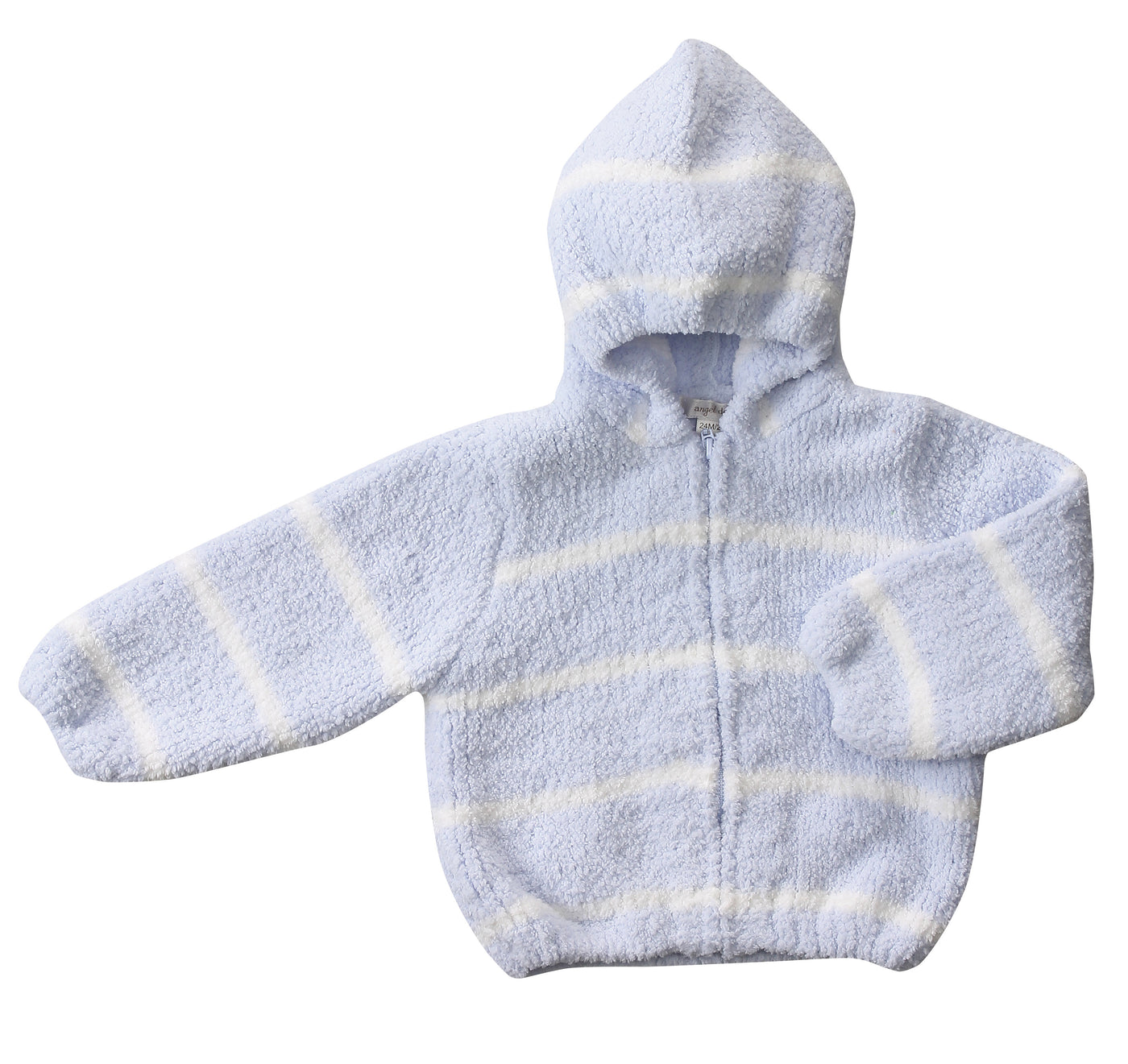 Angel Dear  Chenille Light Blue/White Stripe Hoodie