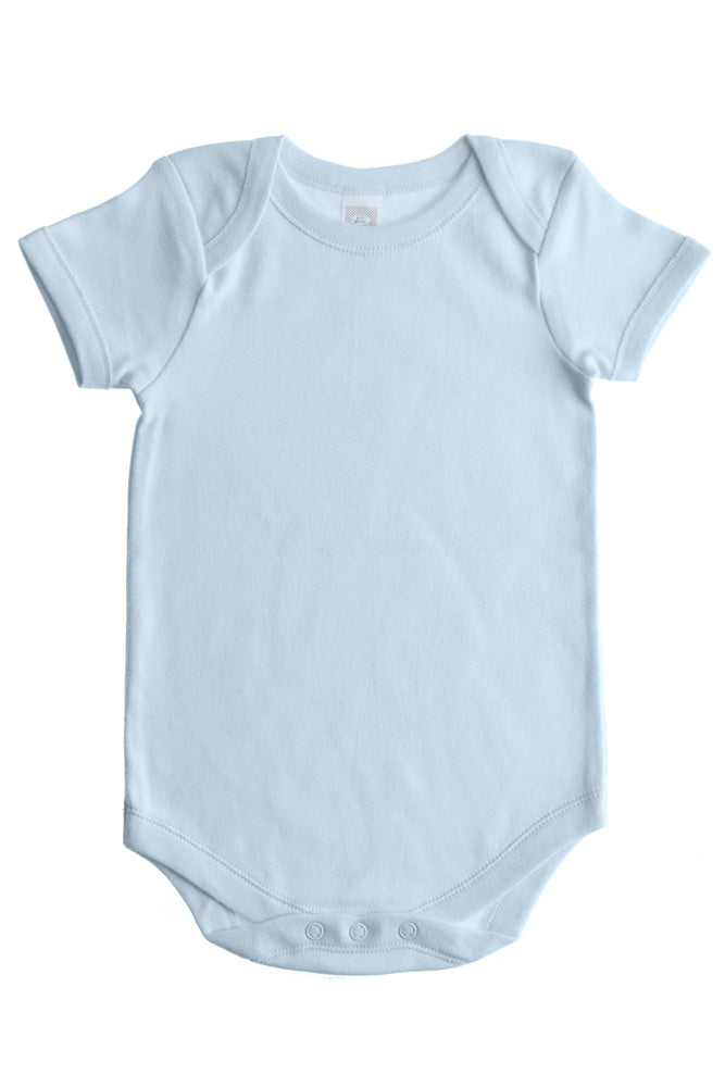 Baby Jay Single Short Sleeve Snap Crotch Blue Undershirts