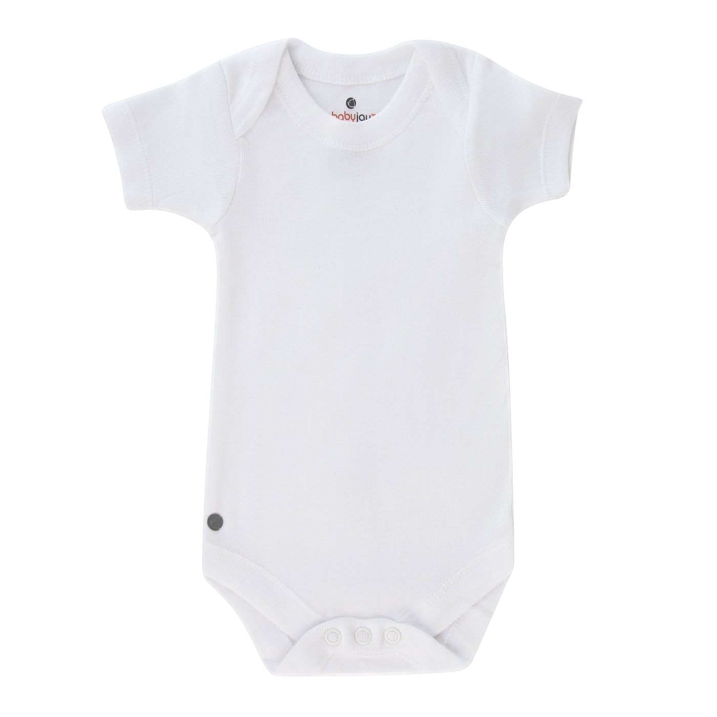 Baby Jay Single Short Sleeve Snap Crotch White Undershirts