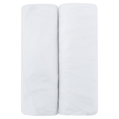 Ely's & Co. Two Pack Bassinet Sheets - White